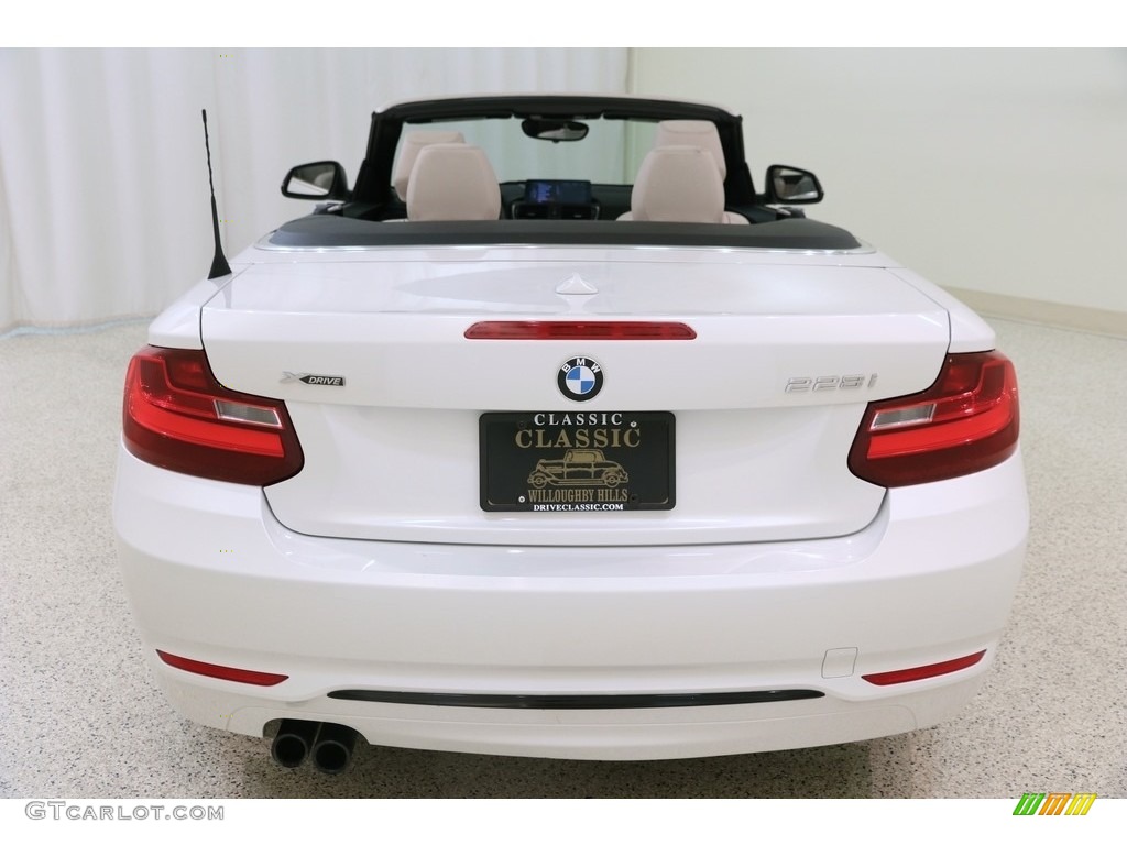 2016 2 Series 228i xDrive Convertible - Mineral White Metallic / Oyster photo #22