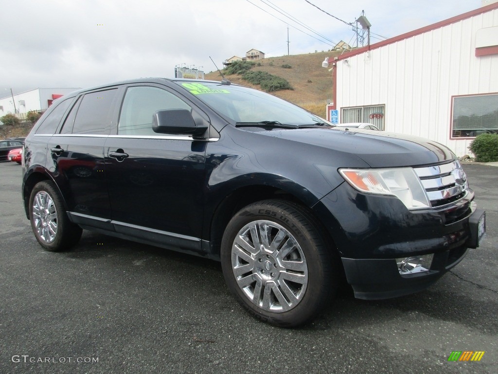 2008 Edge Limited AWD - Dark Ink Blue Metallic / Camel photo #1