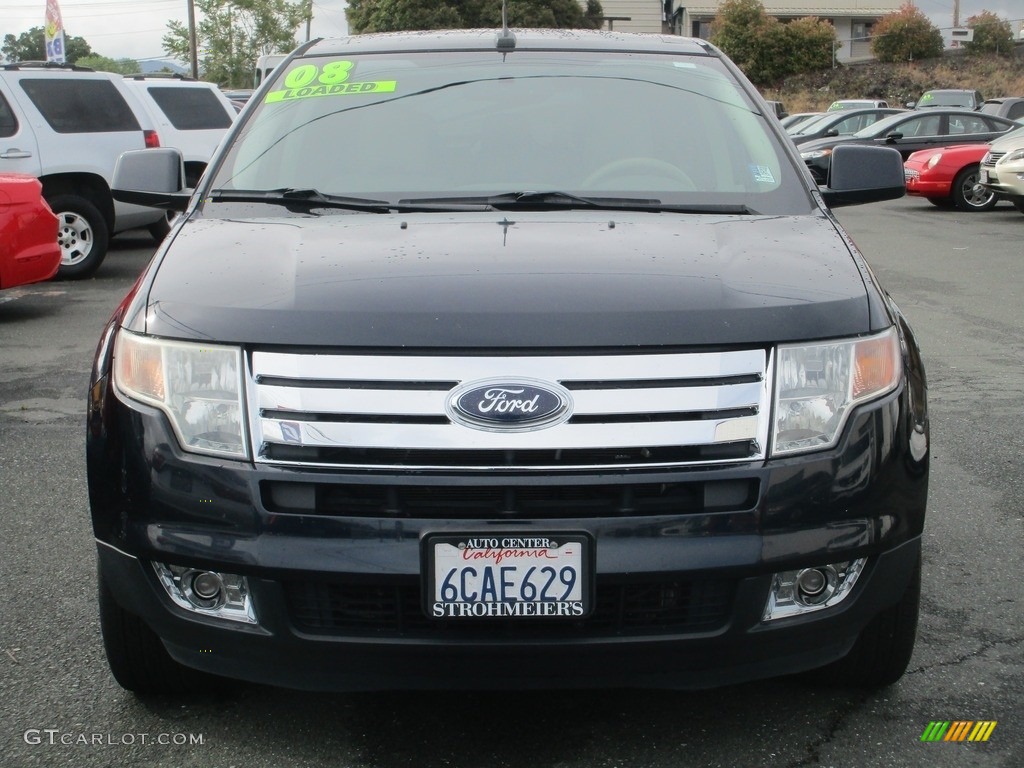 2008 Edge Limited AWD - Dark Ink Blue Metallic / Camel photo #2