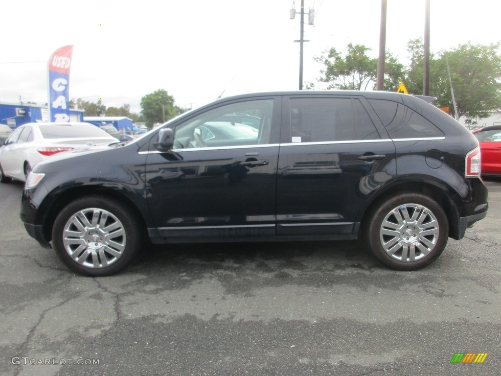 2008 Edge Limited AWD - Dark Ink Blue Metallic / Camel photo #4
