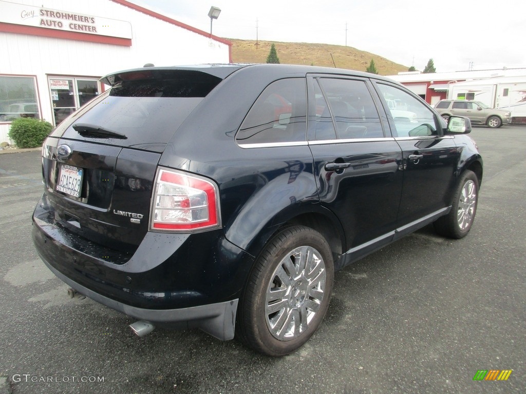 2008 Edge Limited AWD - Dark Ink Blue Metallic / Camel photo #7