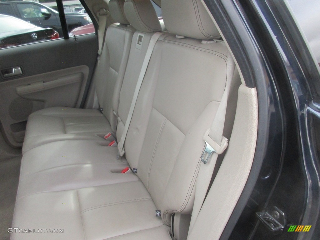 2008 Edge Limited AWD - Dark Ink Blue Metallic / Camel photo #9