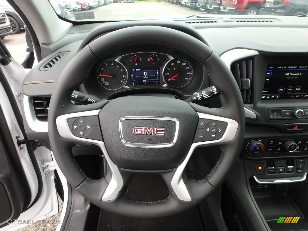 2019 GMC Terrain SLE AWD Jet Black Steering Wheel Photo #133432231