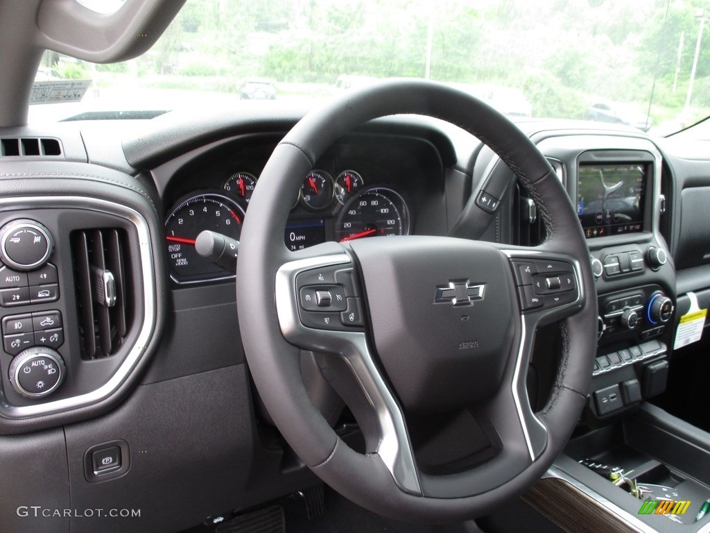 2019 Chevrolet Silverado 1500 RST Crew Cab 4WD Jet Black Steering Wheel Photo #133433809