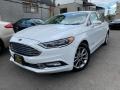 2017 Oxford White Ford Fusion Hybrid SE  photo #1