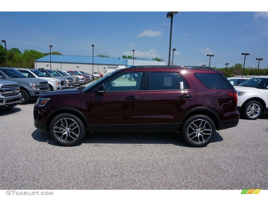 2019 Explorer Sport 4WD - Burgundy Velvet / Medium Black photo #2
