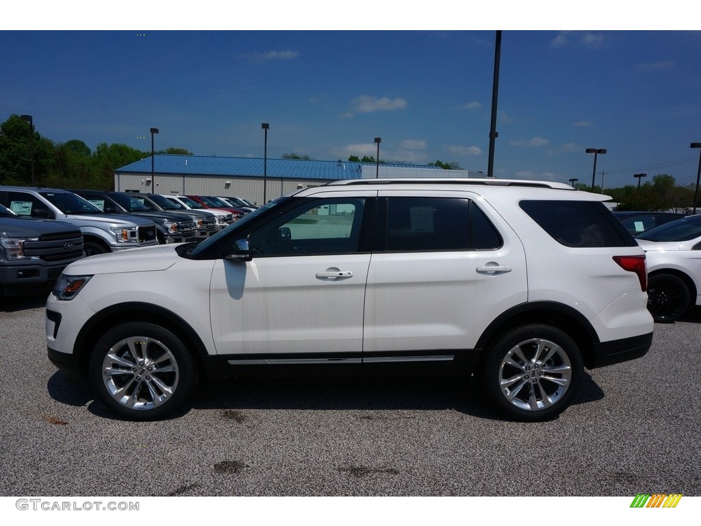2019 Explorer XLT 4WD - White Platinum / Medium Black/Desert Copper photo #2