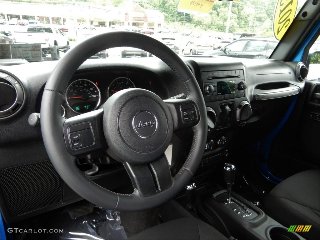 2015 Wrangler Sport 4x4 - Hydro Blue Pearl / Black photo #14