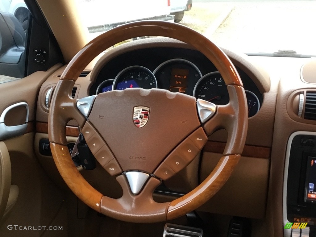 2008 Cayenne S - Meteor Grey Metallic / Havanna/Sand Beige photo #15
