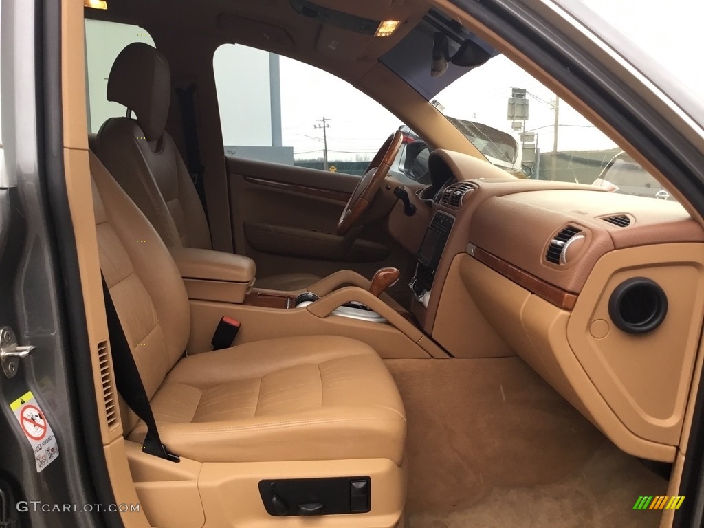 2008 Cayenne S - Meteor Grey Metallic / Havanna/Sand Beige photo #26