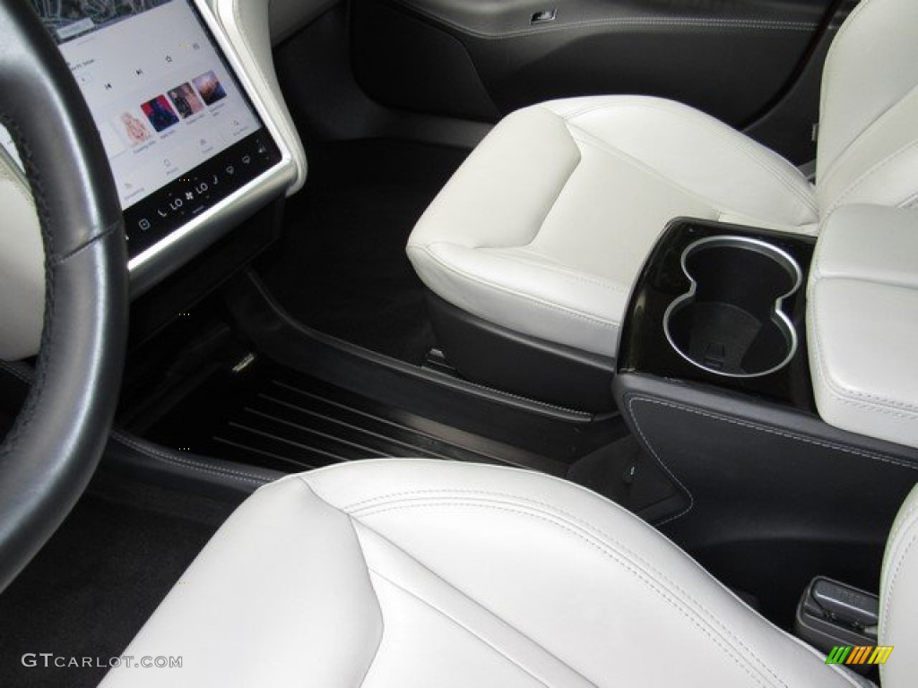 2015 Model S 90D - Red Multi-Coat / Grey photo #32