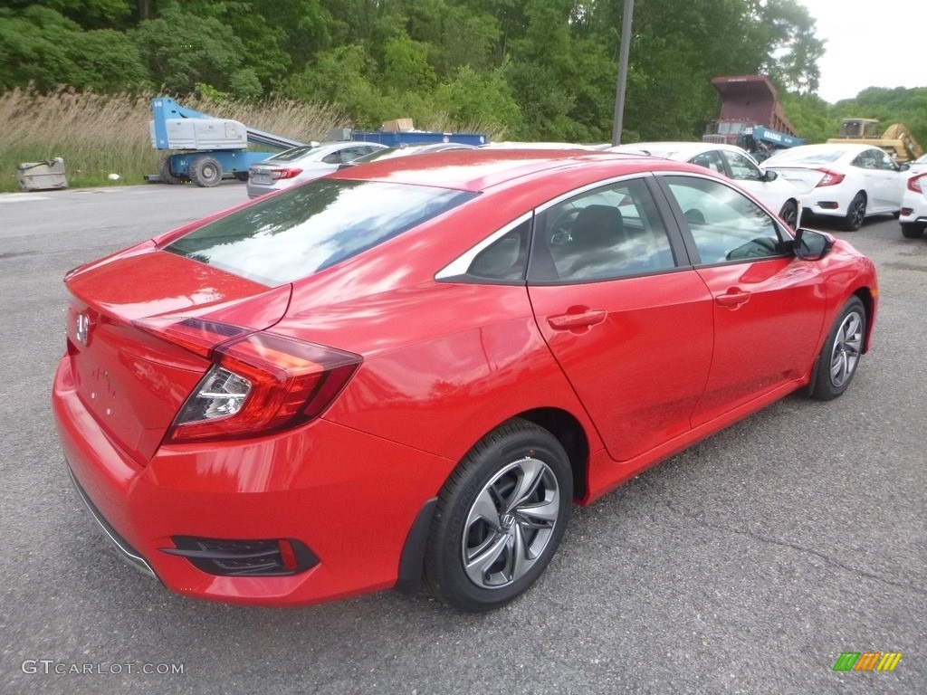 2019 Civic LX Sedan - Rallye Red / Black photo #5