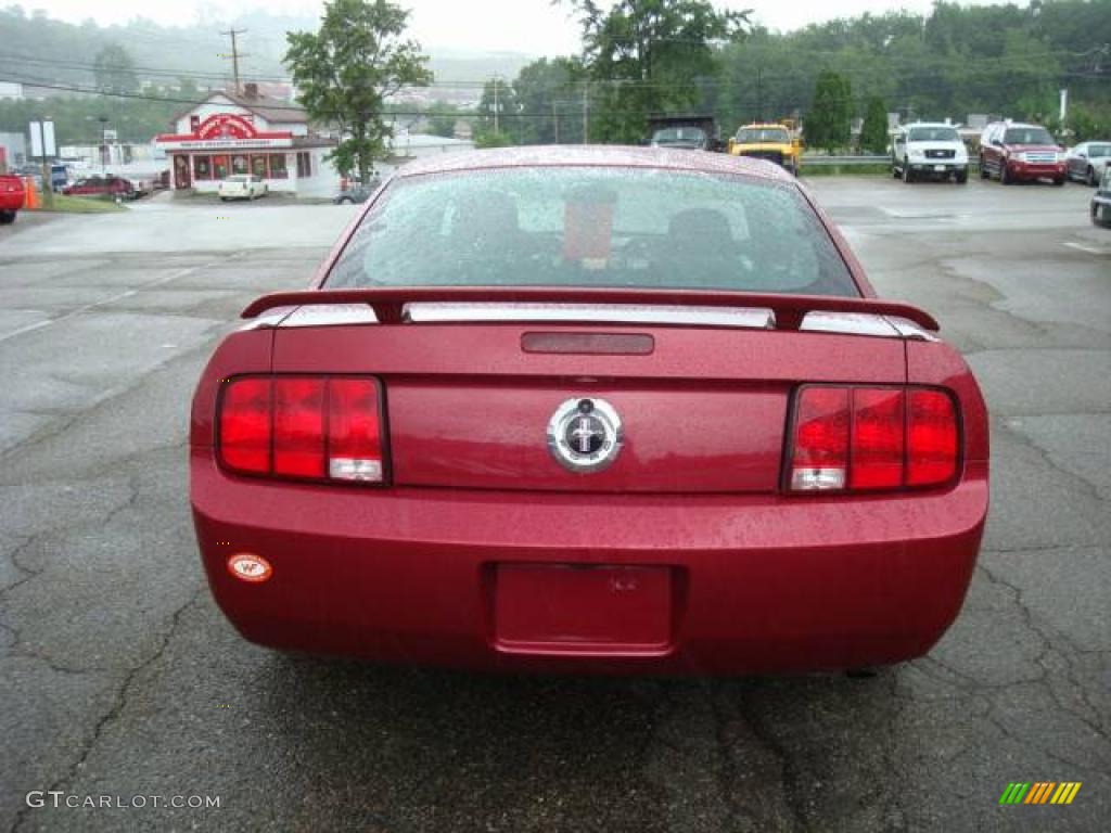 2006 Mustang V6 Premium Coupe - Redfire Metallic / Dark Charcoal photo #3