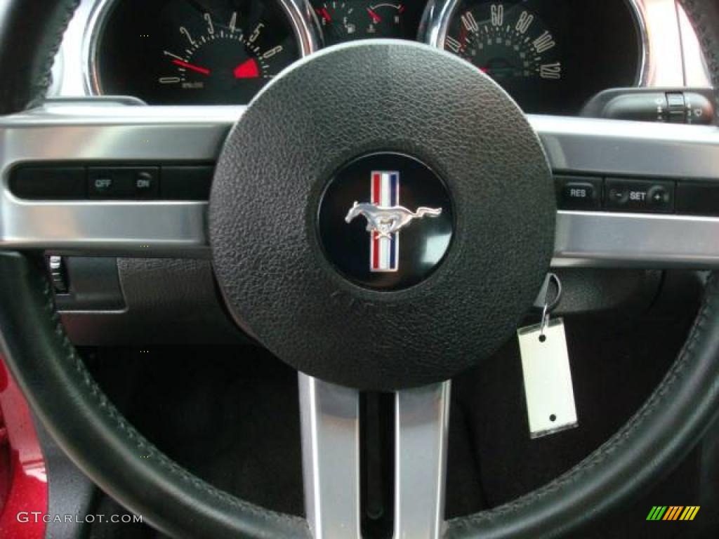 2006 Mustang V6 Premium Coupe - Redfire Metallic / Dark Charcoal photo #15