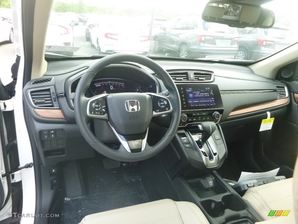 2019 Honda CR-V Touring AWD Ivory Dashboard Photo #133452477