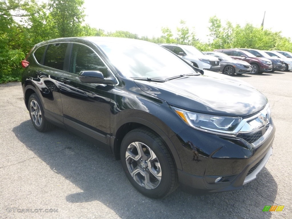 2019 CR-V EX-L AWD - Crystal Black Pearl / Gray photo #5
