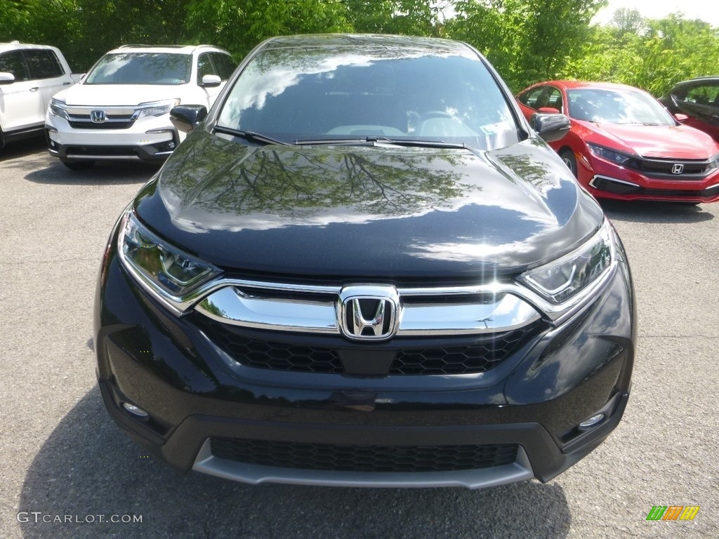 2019 CR-V EX-L AWD - Crystal Black Pearl / Gray photo #6