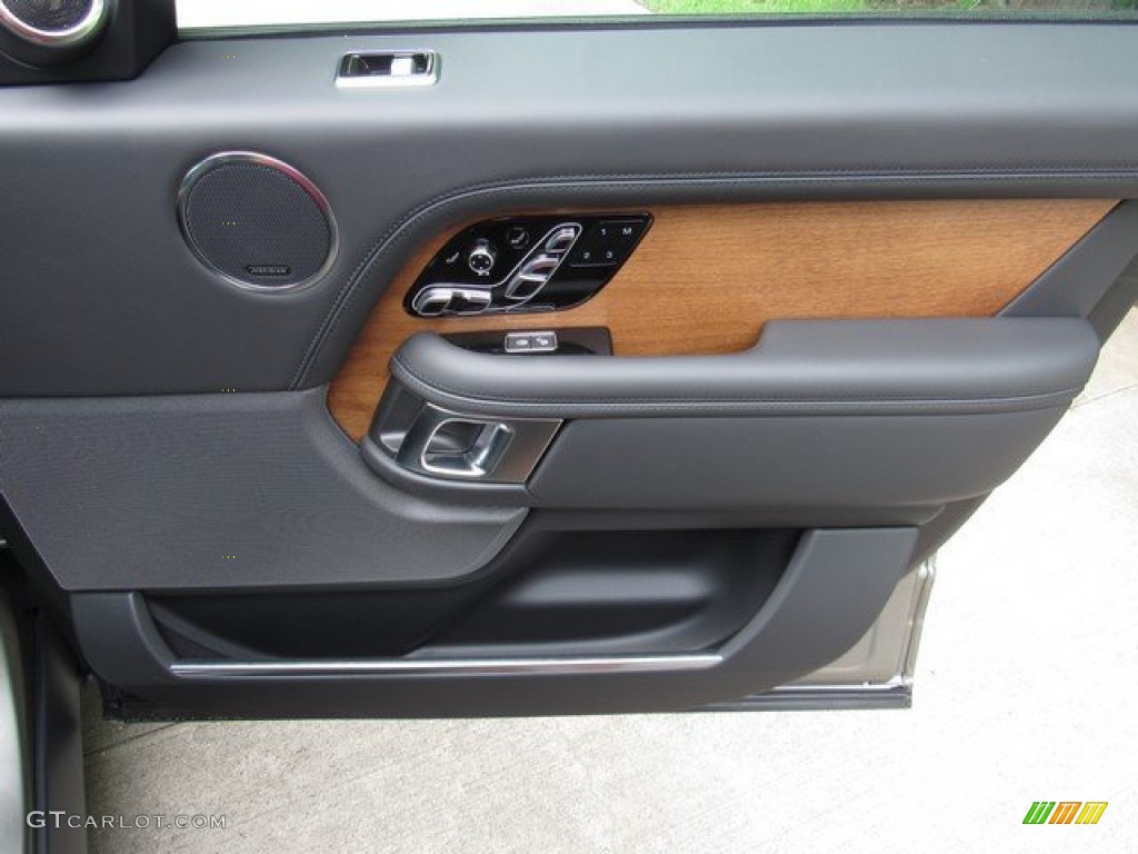 2019 Land Rover Range Rover Autobiography Ebony/Ebony Door Panel Photo #133453539