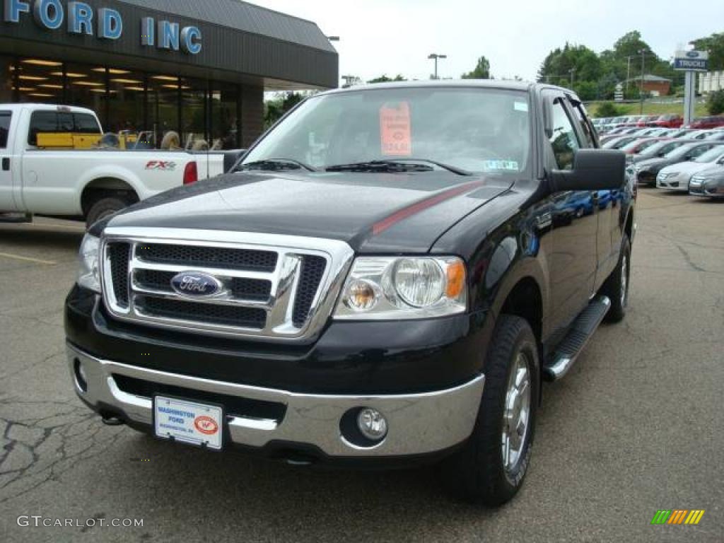 2007 F150 XLT SuperCab 4x4 - Black / Medium Flint photo #12