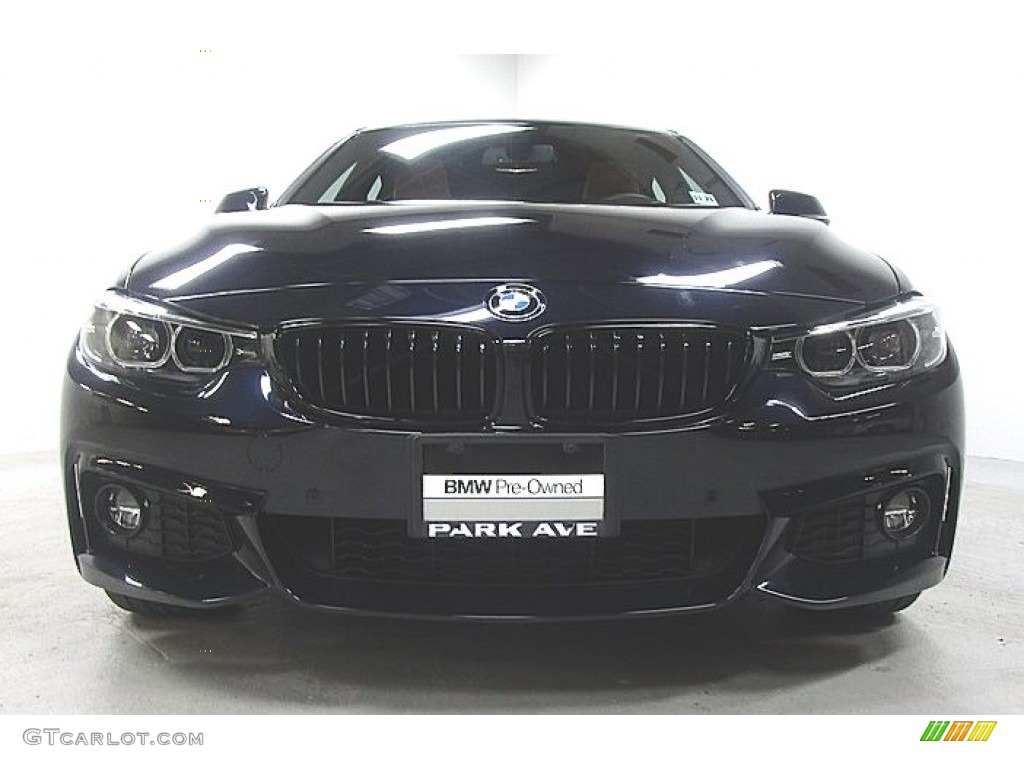 2019 4 Series 430i xDrive Gran Coupe - Carbon Black Metallic / Cognac photo #6