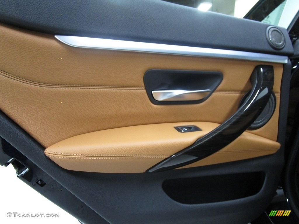 2019 4 Series 430i xDrive Gran Coupe - Carbon Black Metallic / Cognac photo #10