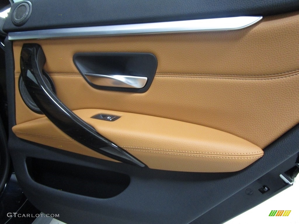 2019 4 Series 430i xDrive Gran Coupe - Carbon Black Metallic / Cognac photo #16