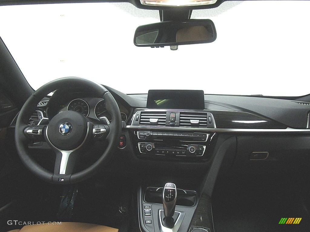 2019 4 Series 430i xDrive Gran Coupe - Carbon Black Metallic / Cognac photo #22