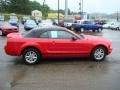 2008 Torch Red Ford Mustang V6 Deluxe Convertible  photo #5