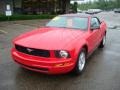 2008 Torch Red Ford Mustang V6 Deluxe Convertible  photo #11