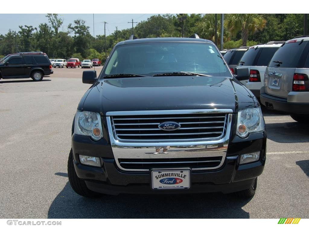 2008 Explorer XLT 4x4 - Black / Black/Stone photo #11