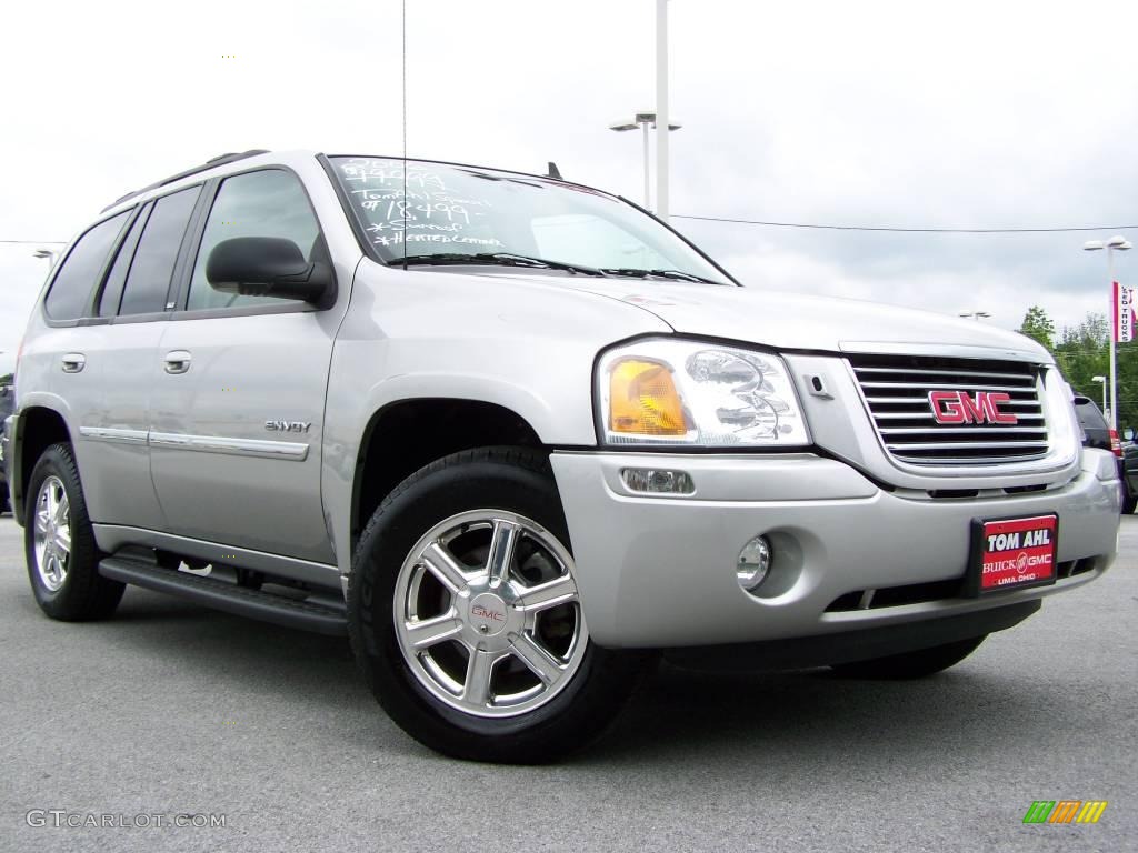 2006 Envoy SLT 4x4 - Liquid Silver Metallic / Light Gray photo #1