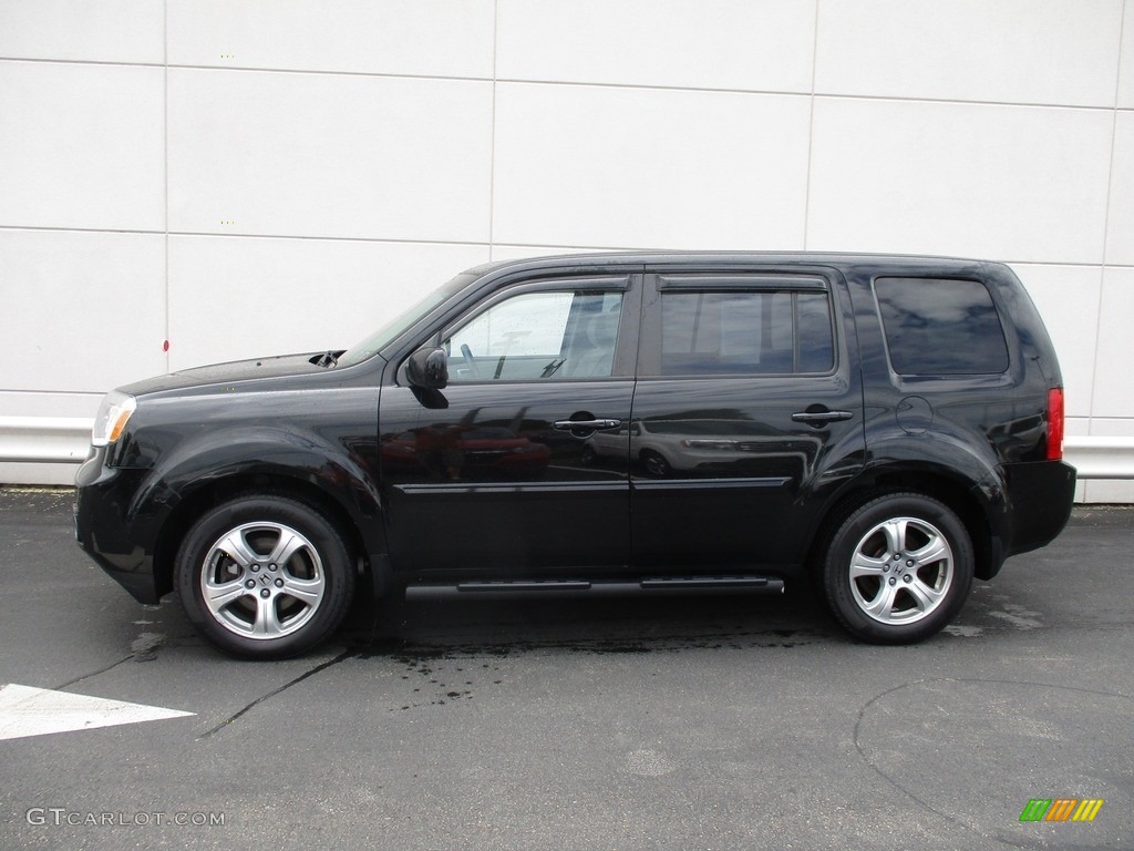 2015 Pilot EX 4WD - Crystal Black Pearl / Gray photo #2