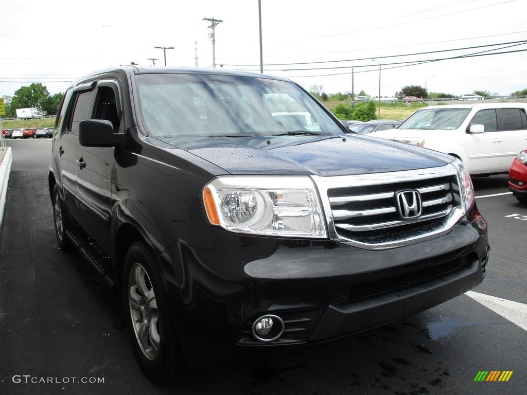 2015 Pilot EX 4WD - Crystal Black Pearl / Gray photo #7