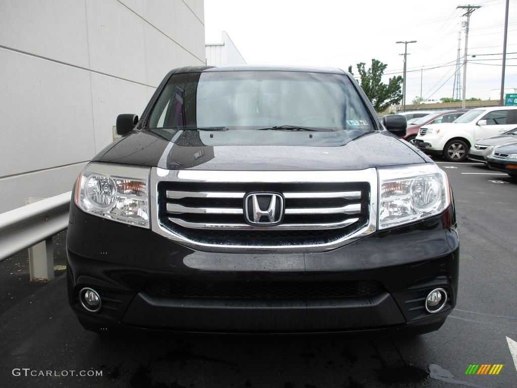 2015 Pilot EX 4WD - Crystal Black Pearl / Gray photo #8