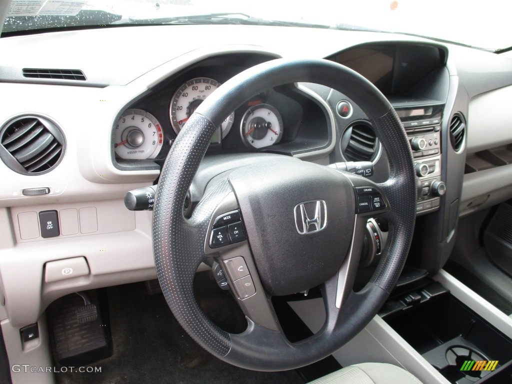 2015 Pilot EX 4WD - Crystal Black Pearl / Gray photo #13