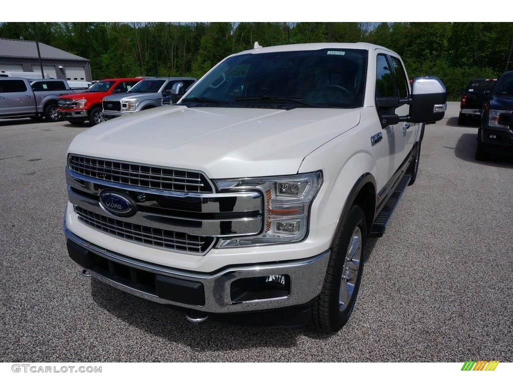 2018 F150 Lariat SuperCrew 4x4 - White Platinum / Black photo #1