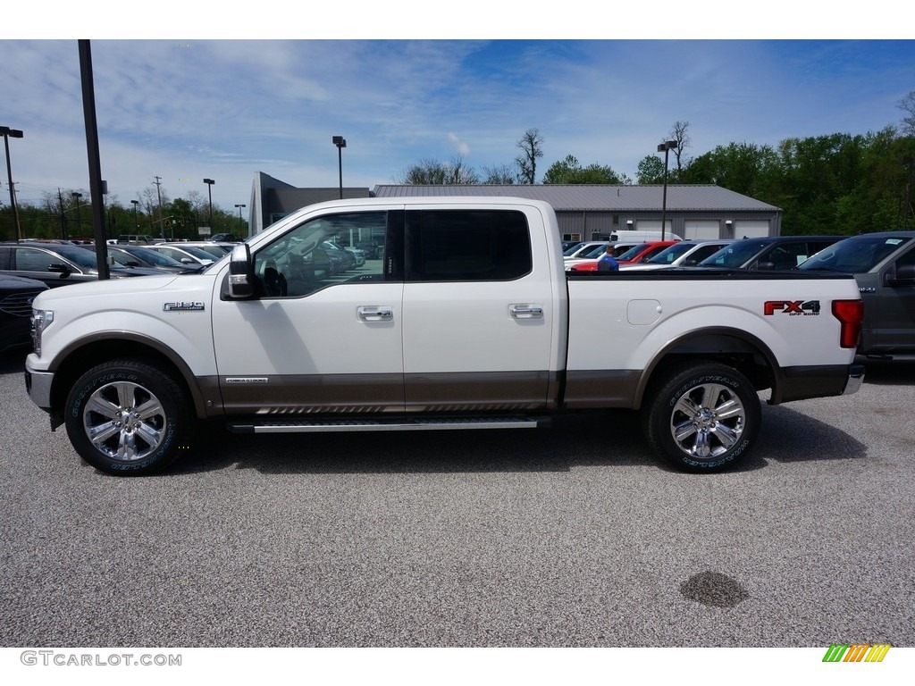 2018 F150 Lariat SuperCrew 4x4 - White Platinum / Black photo #2