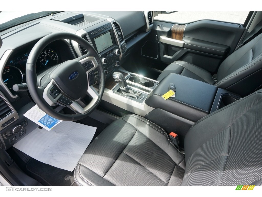 2018 F150 Lariat SuperCrew 4x4 - White Platinum / Black photo #4