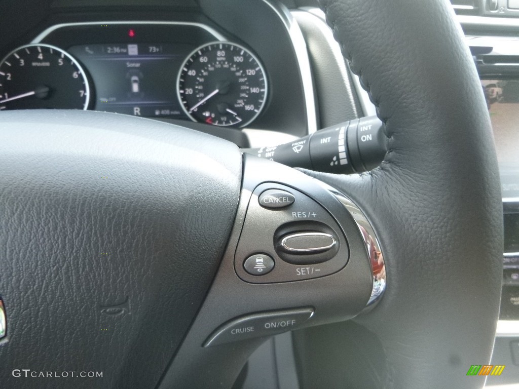 2019 Nissan Murano SL AWD Graphite Steering Wheel Photo #133467280