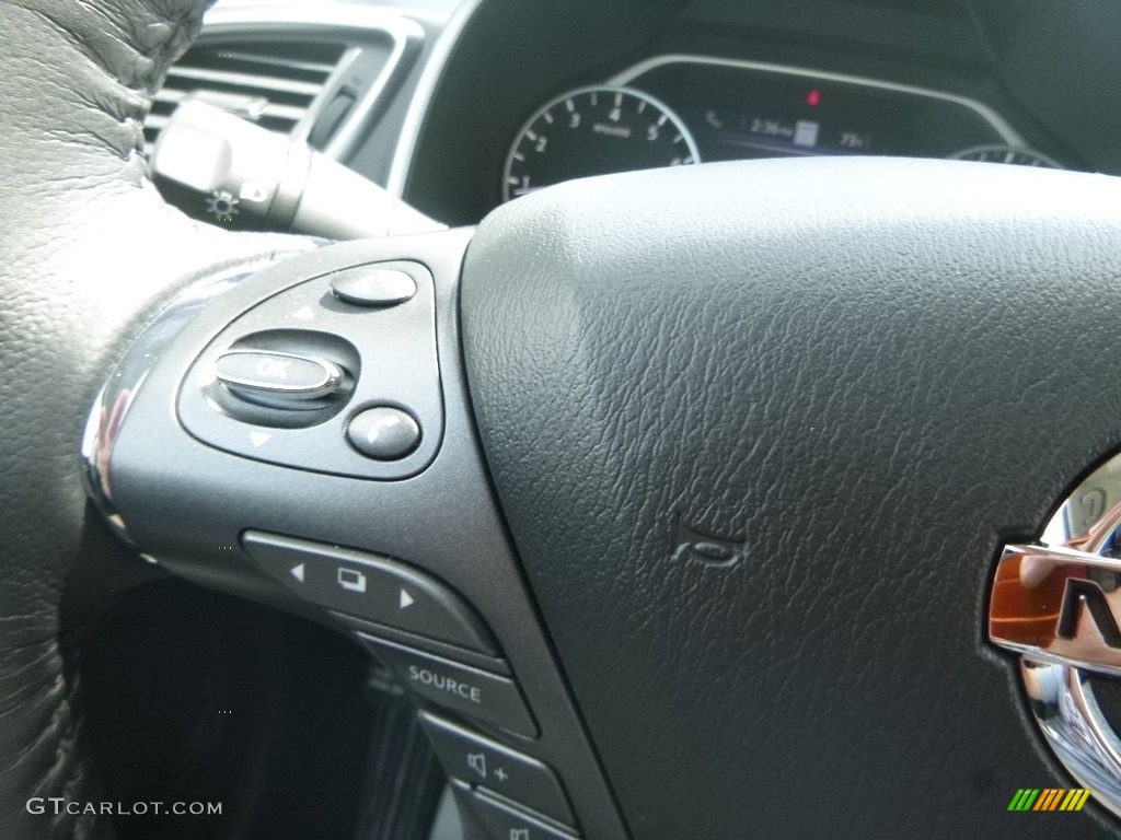 2019 Nissan Murano SL AWD Graphite Steering Wheel Photo #133467283