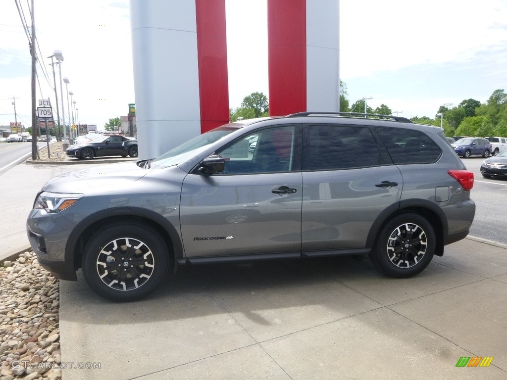 Gun Metallic 2019 Nissan Pathfinder SL Rock Creek Edition 4x4 Exterior Photo #133468240