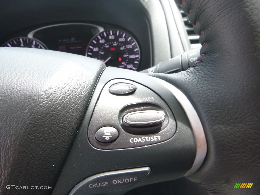 2019 Nissan Pathfinder SL Rock Creek Edition 4x4 Charcoal Steering Wheel Photo #133468360
