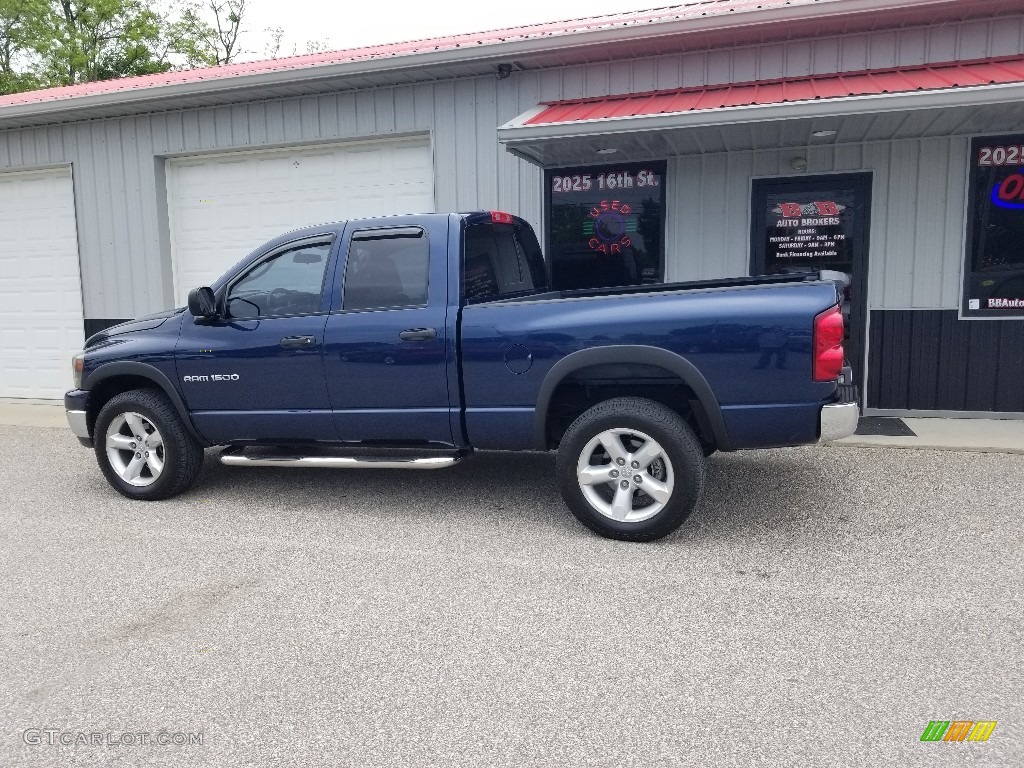 2007 Ram 1500 TRX4 Off Road Regular Cab 4x4 - Electric Blue Pearl / Medium Slate Gray photo #2