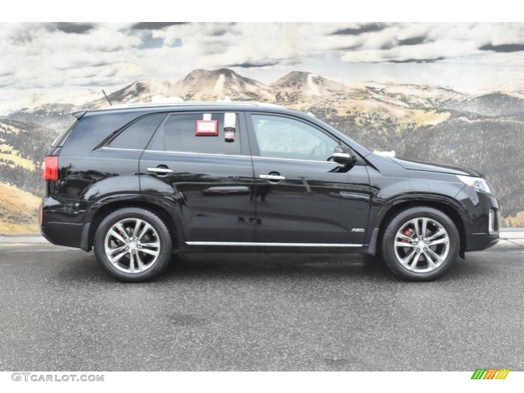 2014 Sorento SX V6 AWD - Ebony Black / Black photo #2