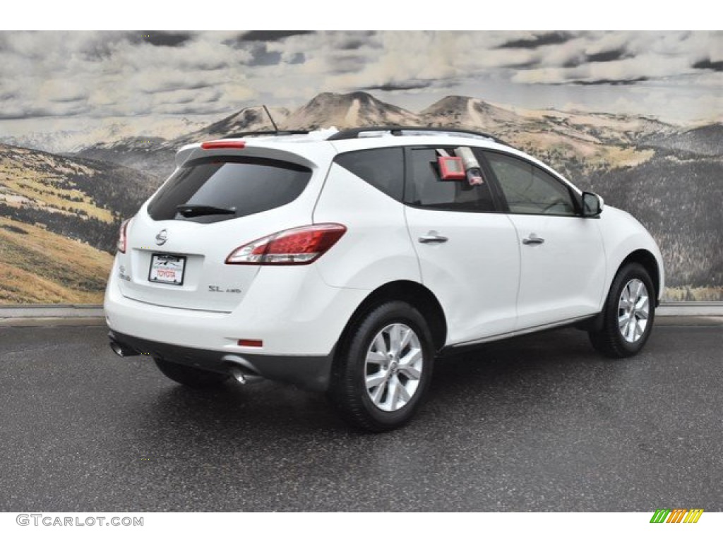 2013 Murano SL AWD - Pearl White / Beige photo #3