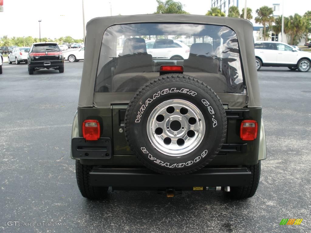 2006 Wrangler X 4x4 - Jeep Green Metallic / Khaki photo #4