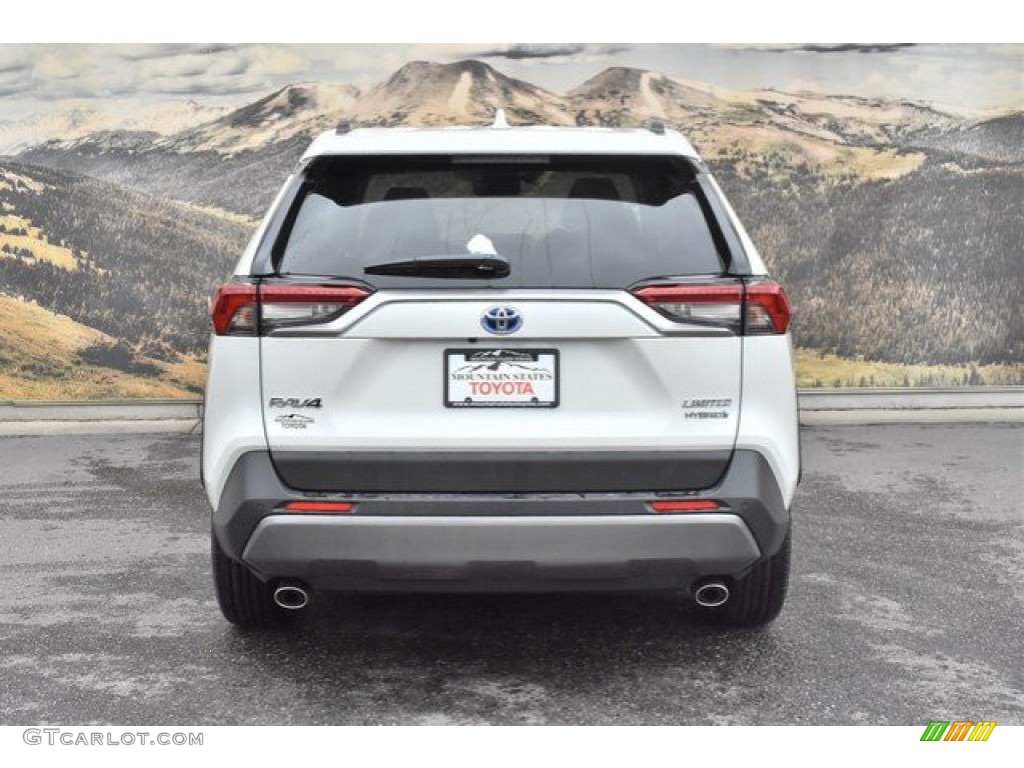2019 RAV4 Limited AWD Hybrid - Blizzard White Pearl / Black photo #4