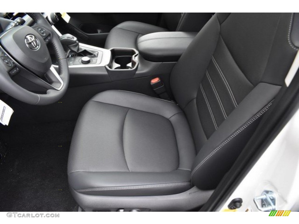 Black Interior 2019 Toyota RAV4 Limited AWD Hybrid Photo #133478131