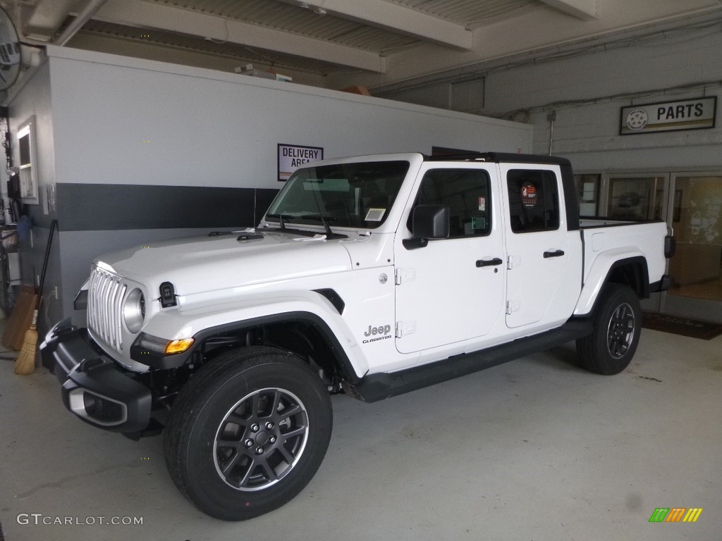 Bright White 2020 Jeep Gladiator Overland 4x4 Exterior Photo #133479259