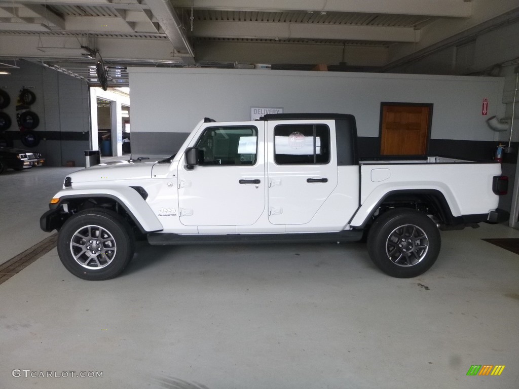 Bright White 2020 Jeep Gladiator Overland 4x4 Exterior Photo #133479286